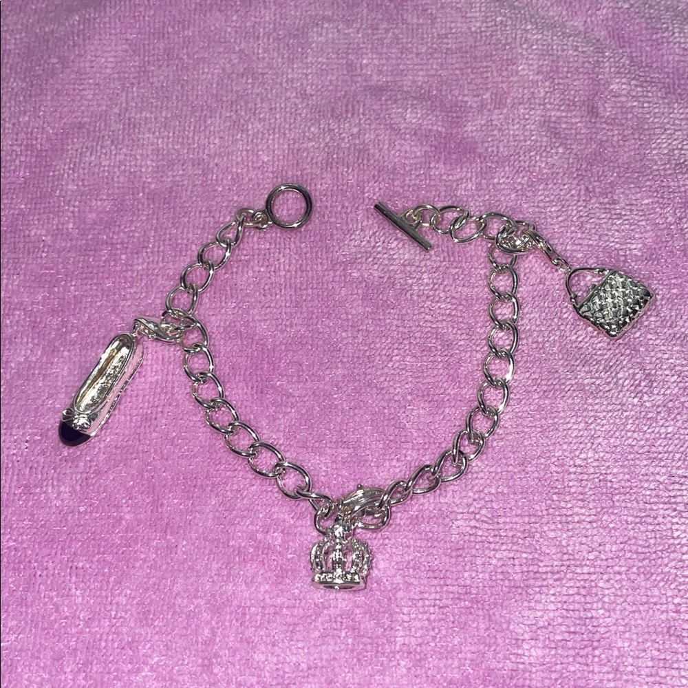 Elegant Silver Charm Bracelet